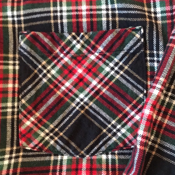 Gymboree Boys Flannel Plaid Button Down Shirt Size Large - Picture 5 of 9